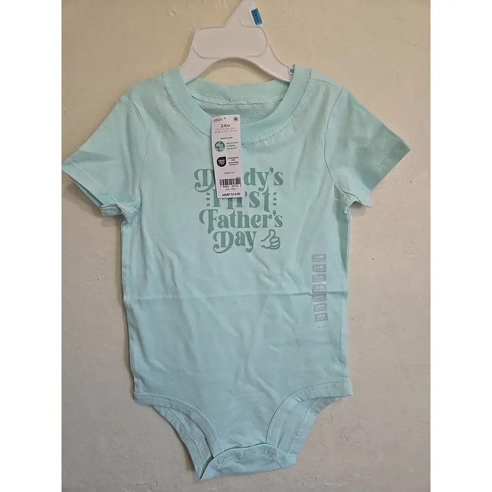 Baby First Father's Day Cotton Bodysuit From Carter's 24 Months